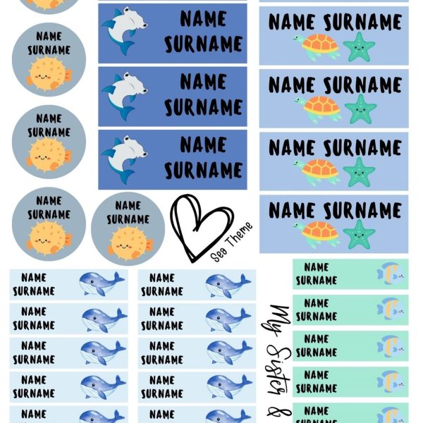 Sea Stationary Sticker Pack