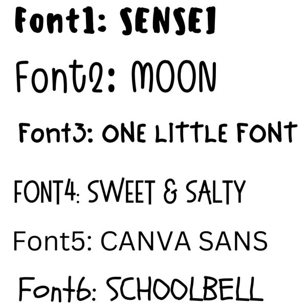Font list