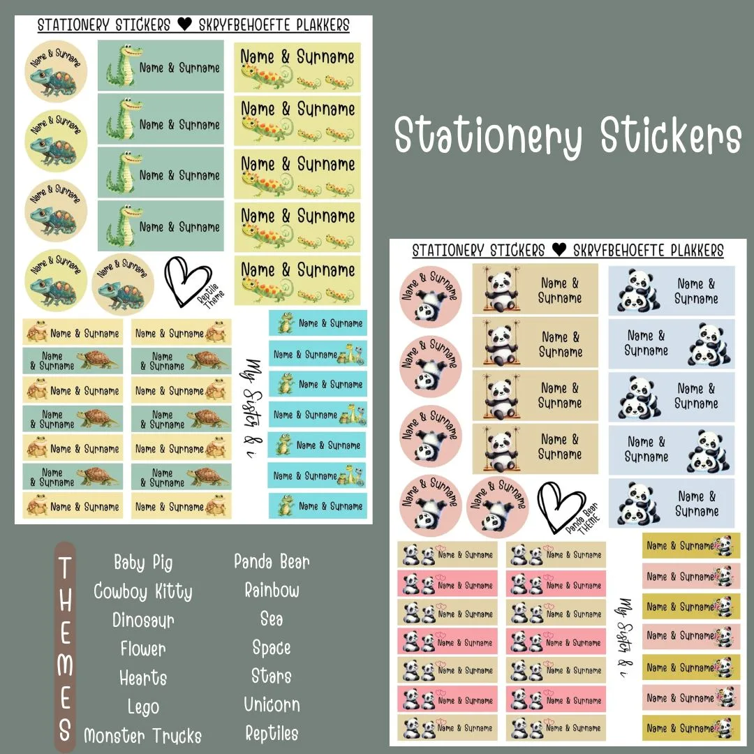 Stationery Sticker Packs