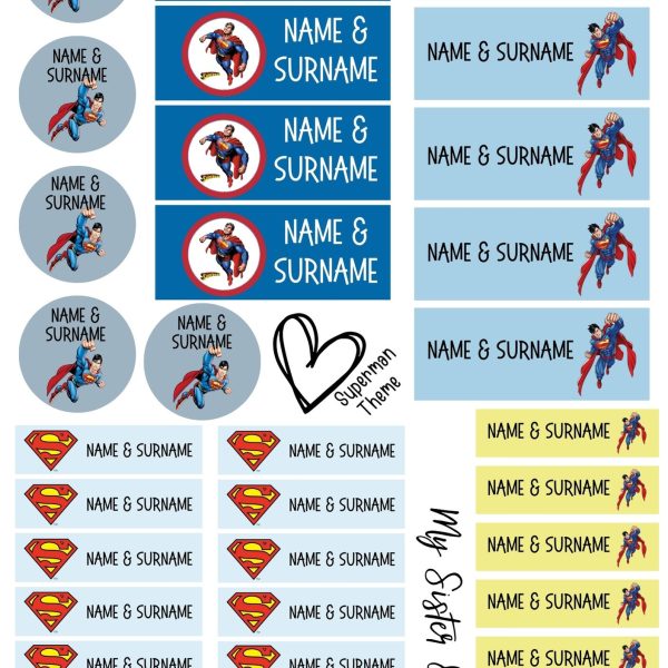 Skryfbehoefte Stickers - Superman