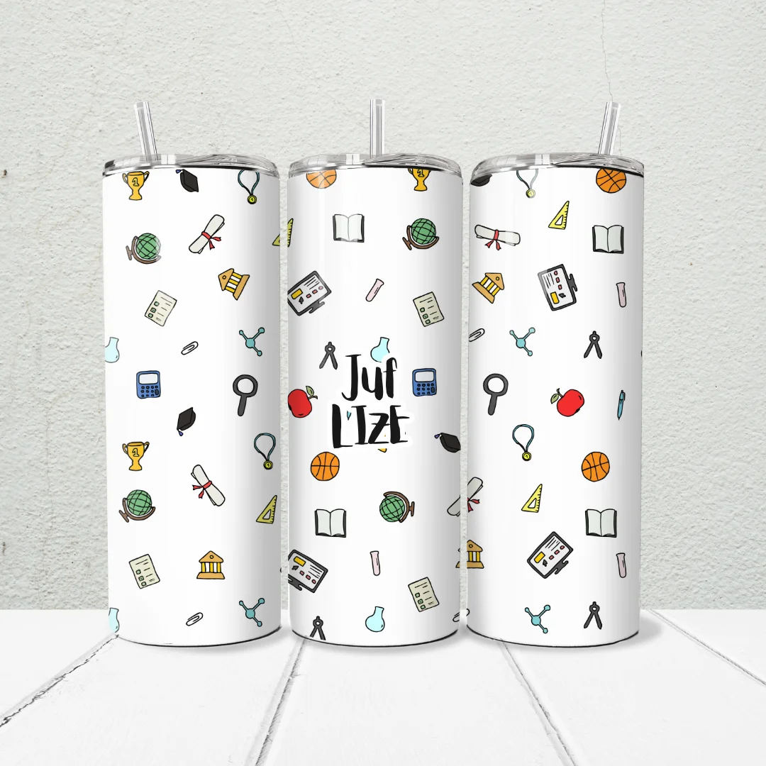 Teacher 20oz Skinny Tumbler | Personalised Printed - Image 3