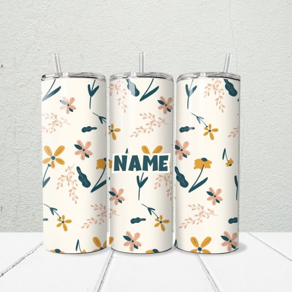 Wild Flower 20oz Skinny Tumbler