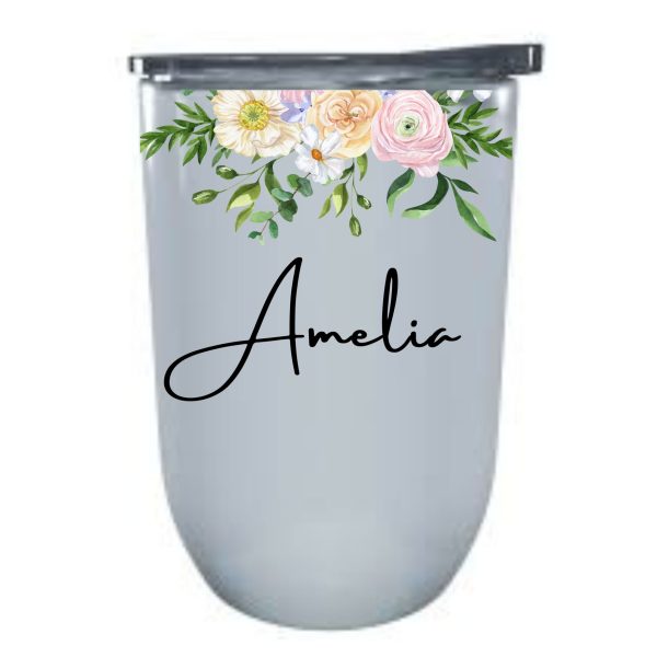 Gin Tumbler Flowers