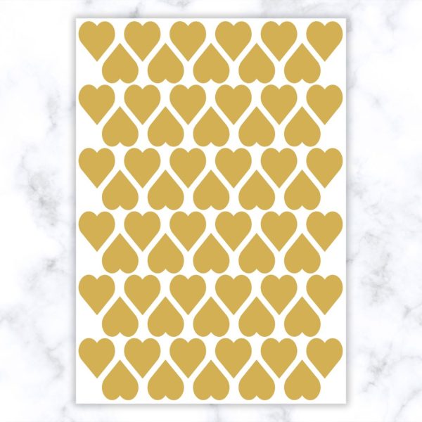 Vinyl Hearts - Gold