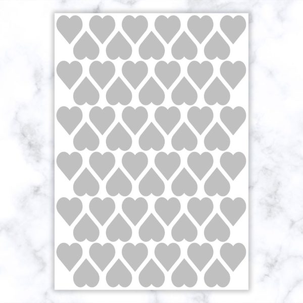 Vinyl Hearts - Silver
