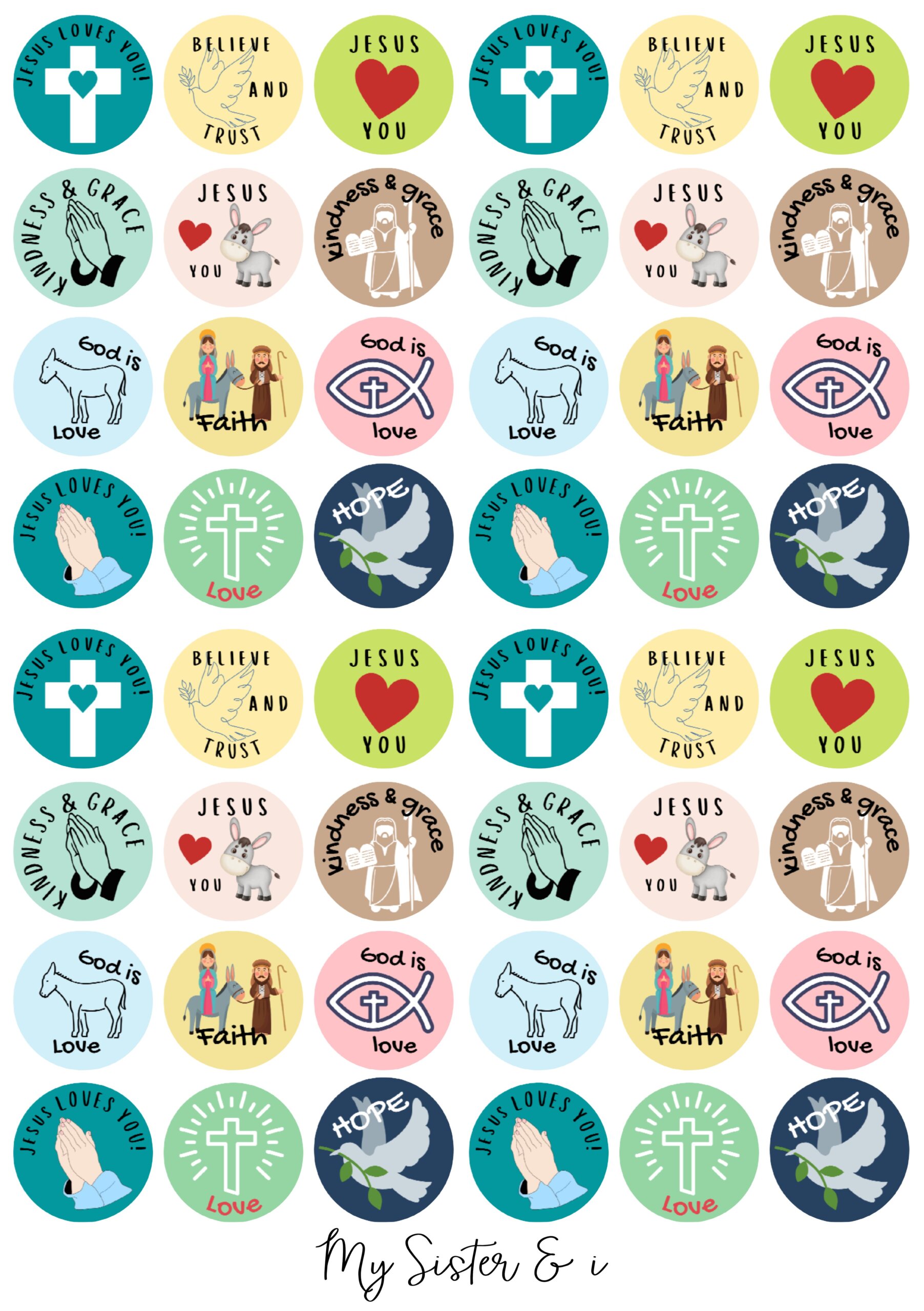 Bible Stickers Theme 2