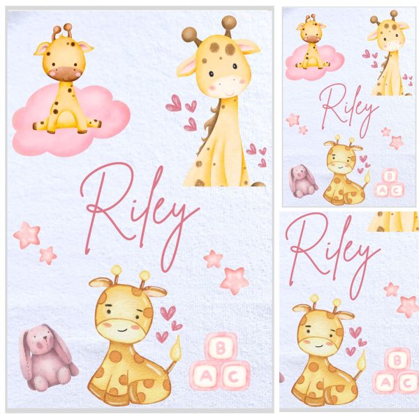 Alternative view of Burp Cloth Rectangular Girls