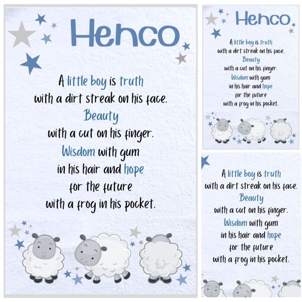 Burp Cloth Rectangular Little lamb
