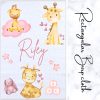 Burp Cloth Rectangular Girls