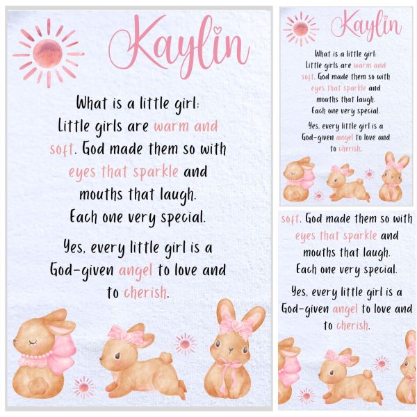 Burp Cloth Rectangular Cute Bear