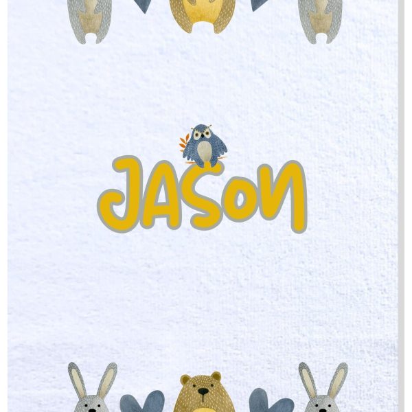 Alternative view of Jason Bear Burp Cloth Set