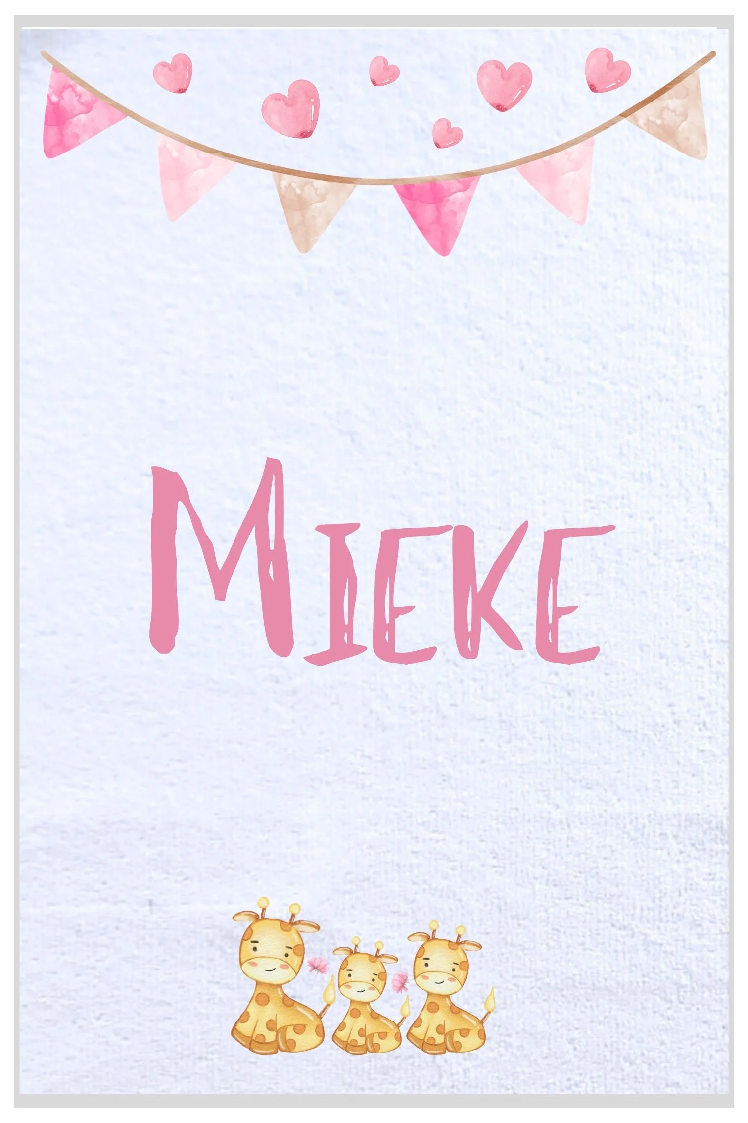 Alternative view of Mieke Giraffe Burp Cloth Set