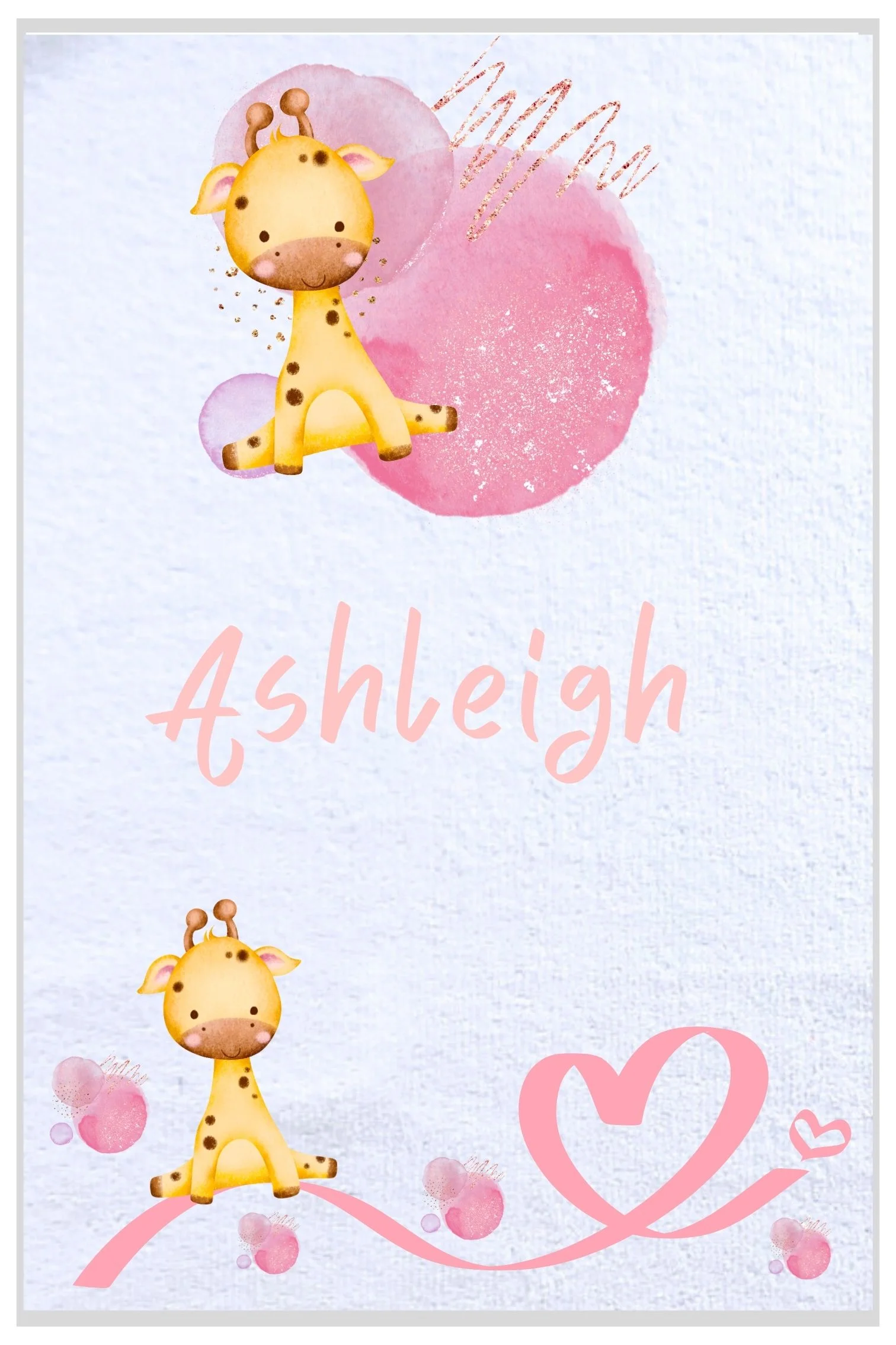 Alternative view of Baby Giraffe Burp Cloth Set