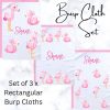 Flamingo Burp Cloth Set