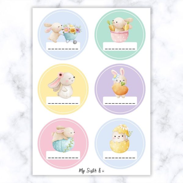 Happy Easter Stickers - No Words
