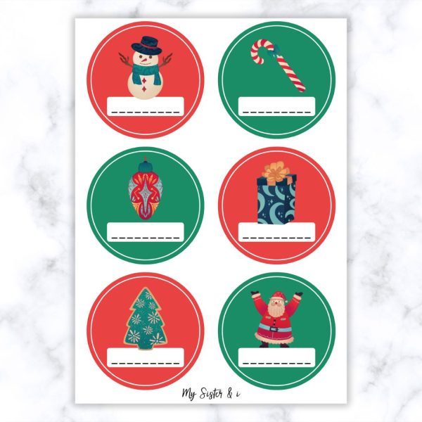 Merry Christmas Stickers - No Words