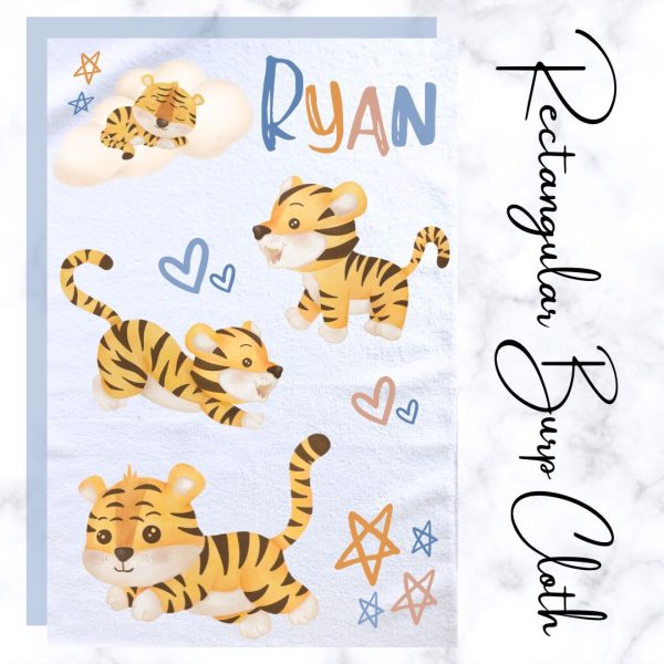 Tiger Burp Cloth