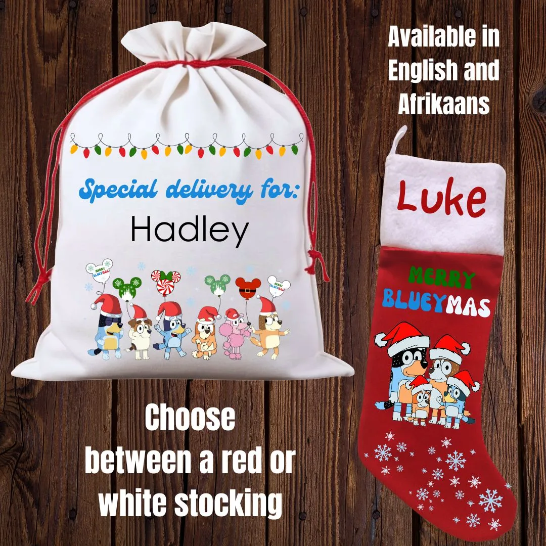 Bluey Santa Sack