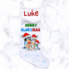 Bluey Christmas Stocking - White