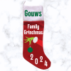 Family Grinchmas Christmas Stocking - Red