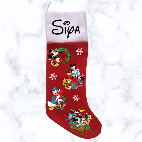 Mickey Mouse & Friends Christmas Stocking - Red