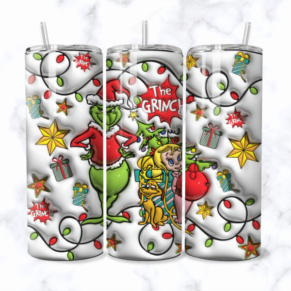 Red Grinch Tumbler