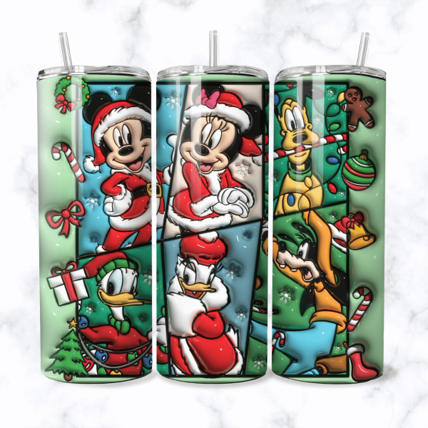 Santa Mickey Mouse Tumbler