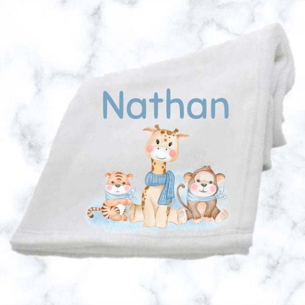 Wild Animals Fluffy Fleece for boys