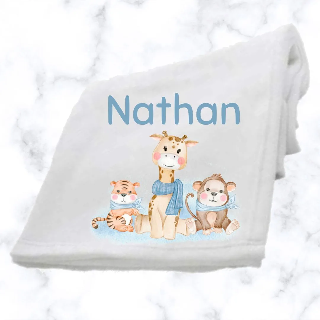 Wild Animals Fluffy Fleece for boys