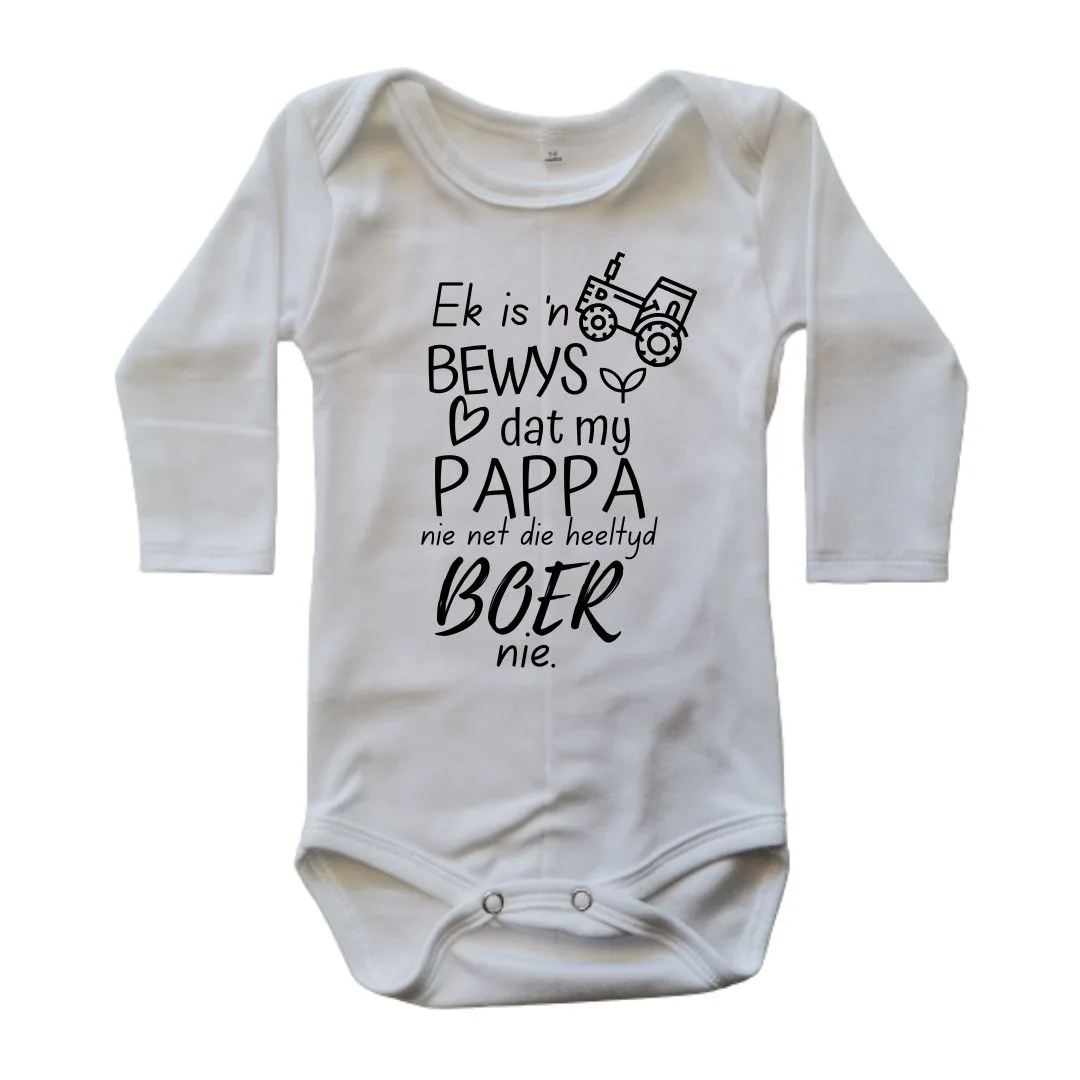 farm-themed baby onesie