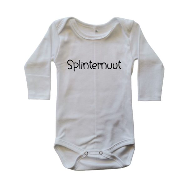 Long Sleeve onesie with Splinternuut text