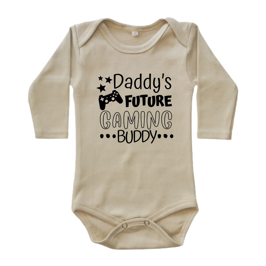 Daddy's Future Gaming Buddy | Custom Printed Cotton Onesie