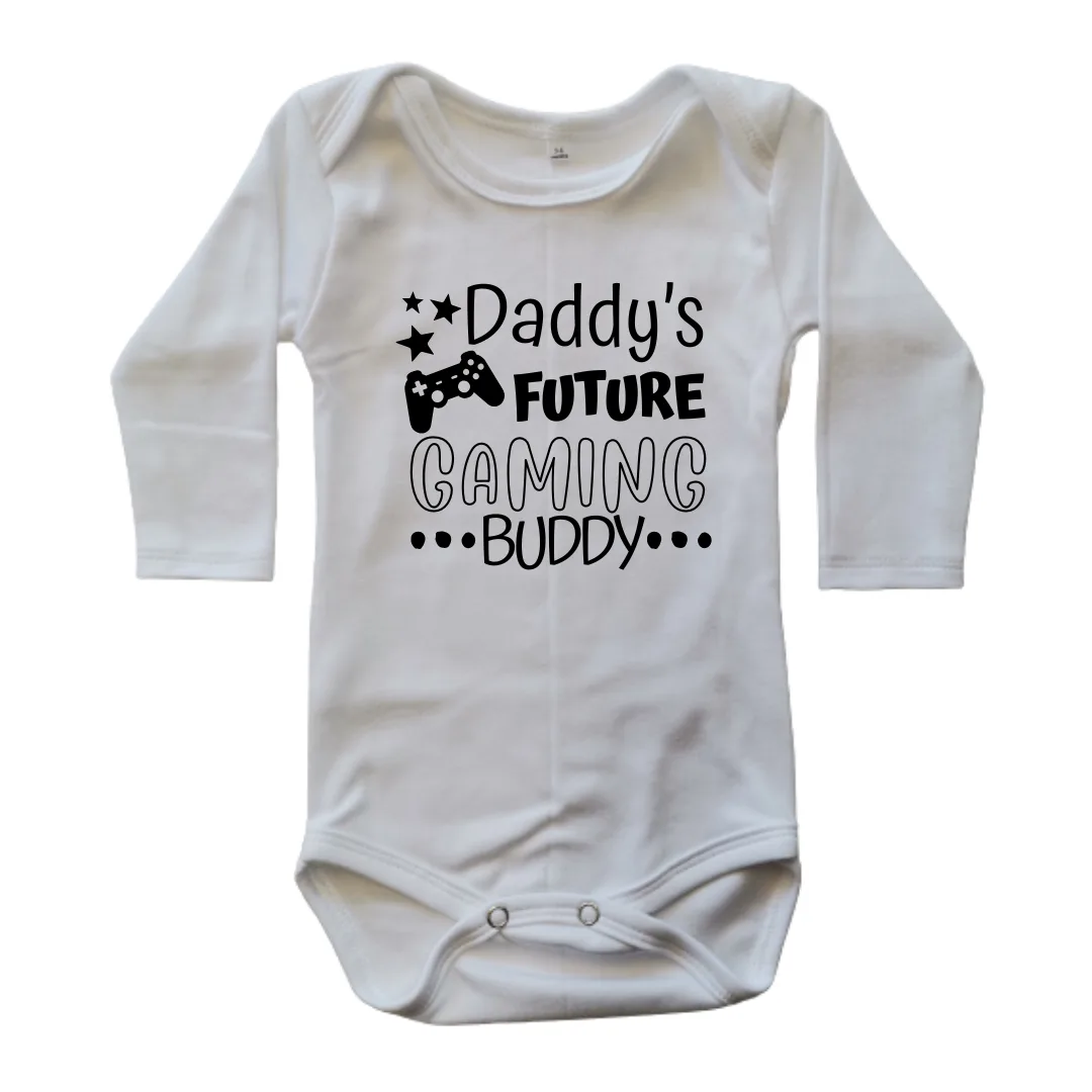 Daddy's Future Gaming Buddy | Custom Printed Cotton Onesie