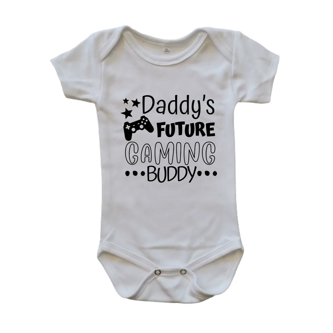 Daddy's Future Gaming Buddy | Custom Printed Cotton Onesie