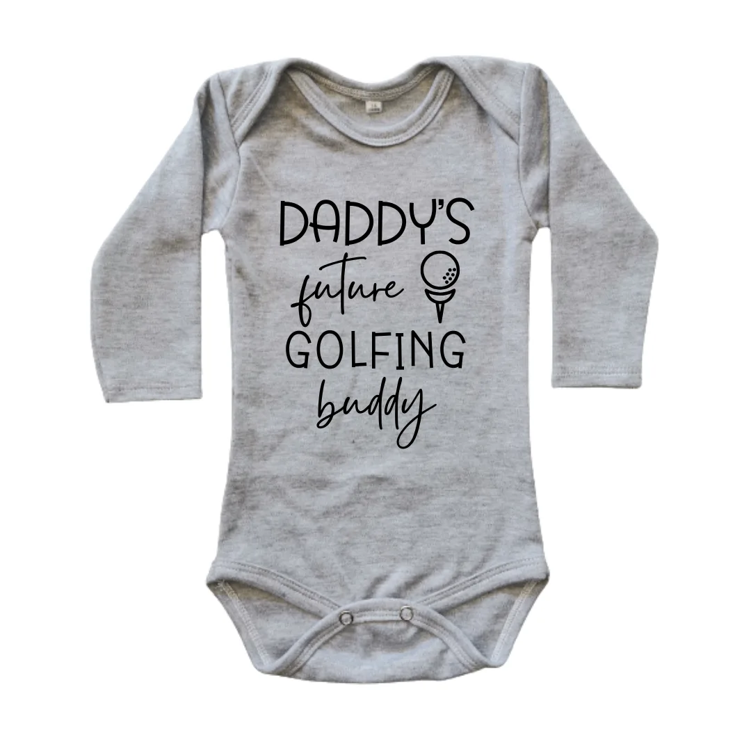 Daddy's Future Golfing Buddy | Custom Printed Cotton Onesie
