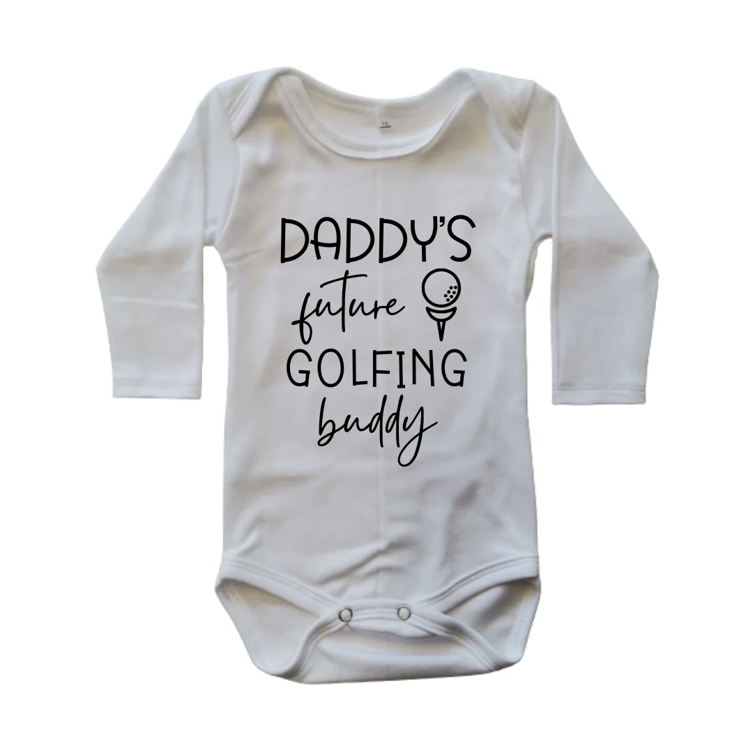 Daddy's Future Golfing Buddy | Custom Printed Cotton Onesie