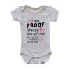 Proof Daddy does not watch Rugby all the Time | Custom Printed Baby Garment