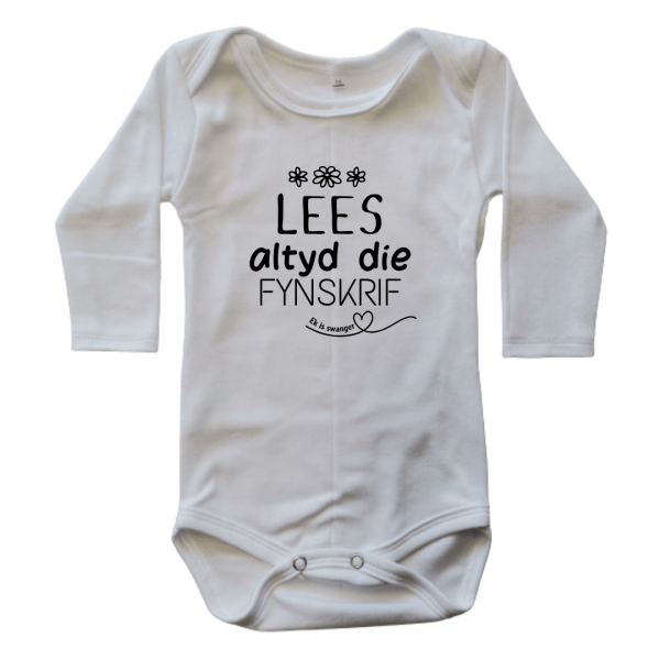 Always Read the Fine Print | Custom Printed Onesie