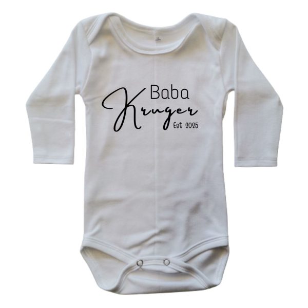 Established Personalized Printed Onesie