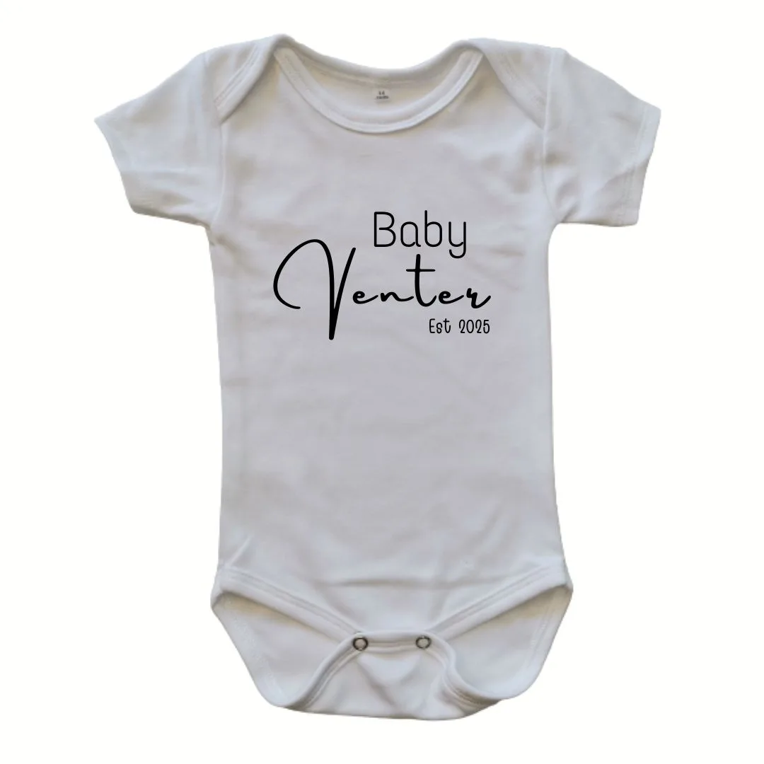 Established Personalized Printed Onesie