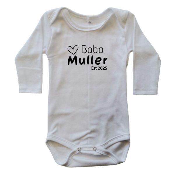 Established Personalized Printed Onesie