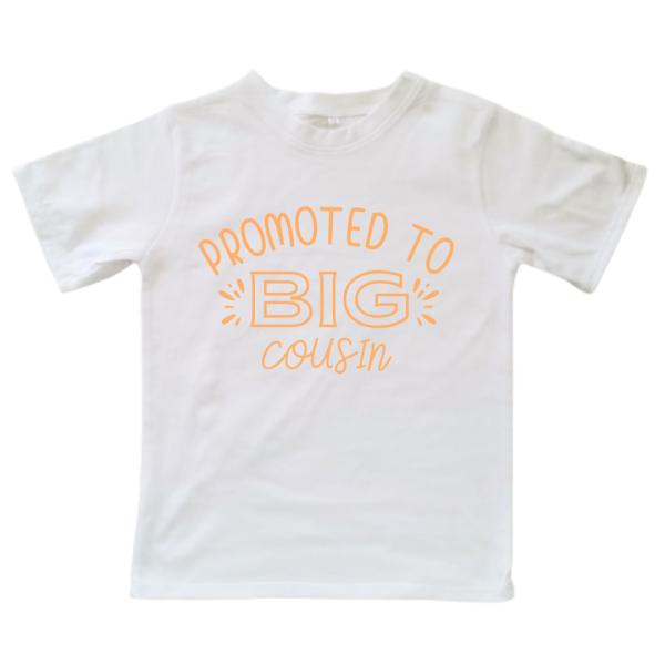 Promoted to Big Cousin | Custom Printed Kids T-shirt