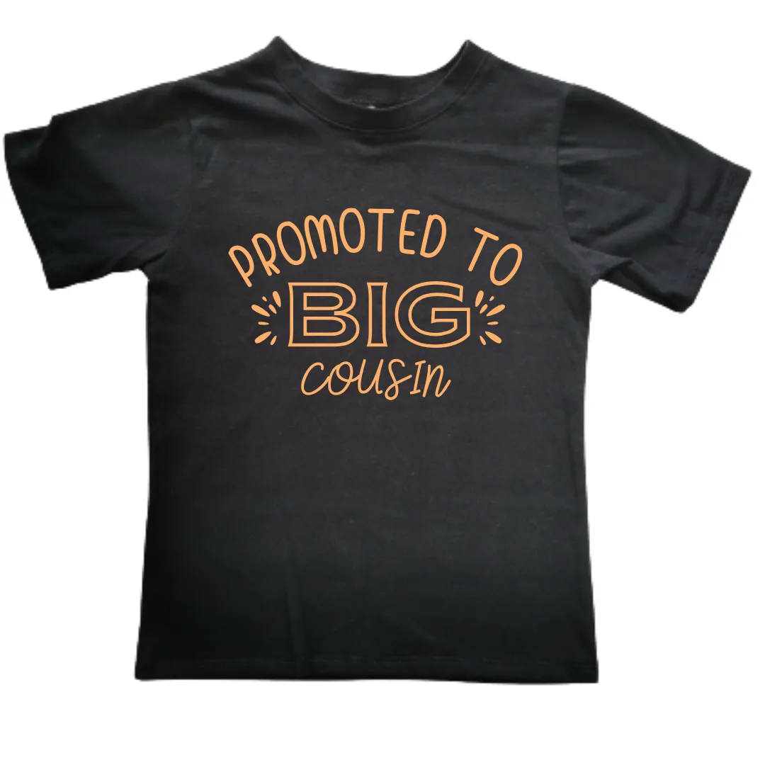 Promoted to Big Cousin | Custom Printed Kids T-shirt