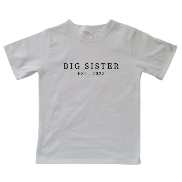 Big Sister Est. | Custom Printed Kids T-shirt