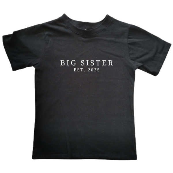 Big Sister Est. | Custom Printed Kids T-shirt