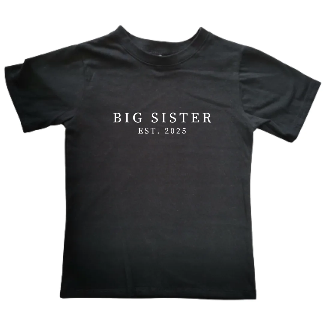 Big Sister Est. | Custom Printed Kids T-shirt