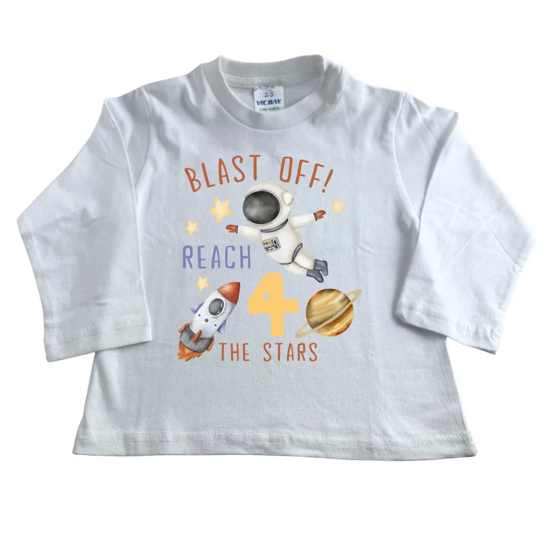 Reach 4 the Stars | Custom Printed Kids T-Shirt
