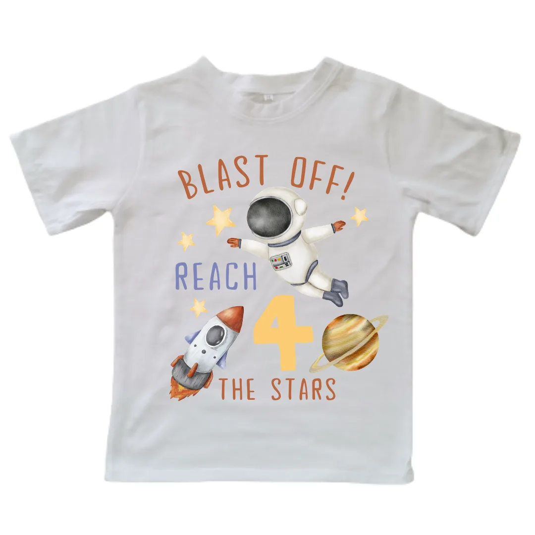 Reach 4 the Stars | Custom Printed Kids T-Shirt