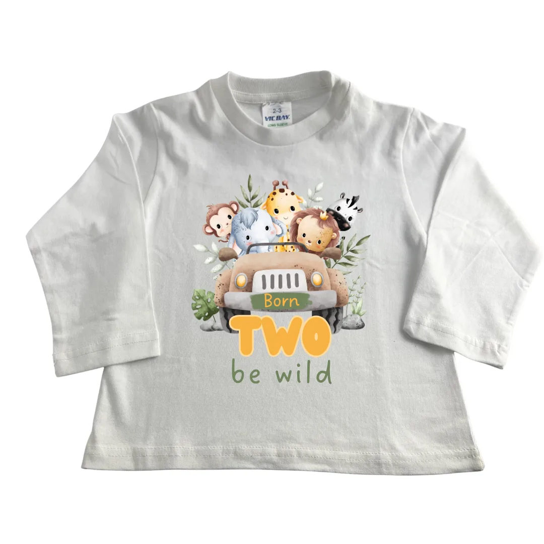 Born Two be Wild | Custom Printed Kids T-Shirt