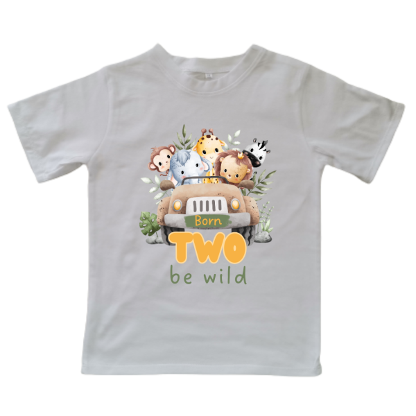 Born Two be Wild | Custom Printed Kids T-Shirt